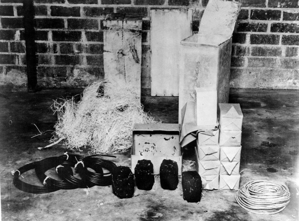 Part of the explosives cache uncovered in Ponte Vedra Beach in 1942 included timing devices, fuses, TNT and four bombs that resembled coal. Four German saboteurs landed at Ponce Vedra Beach as part of a plan with so much potential for harm within the United States. 
