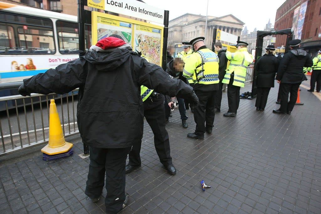 The move coincides with the launch of Operation Sceptre, a week of action from every police force in England and Wales to combat knife crime (Getty)