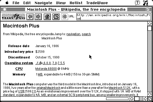 1986 年的Mac 電腦接上現在的互聯網, 厲害的事發生了!