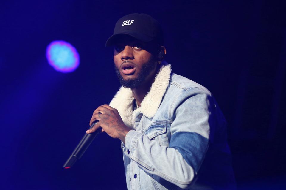 Bryson Tiller performs at the 2017 BET Experience at The Staples Center on Friday June 23, 2017, in Los Angeles.  (Photo byWilly Sanjuan/Invision/AP)