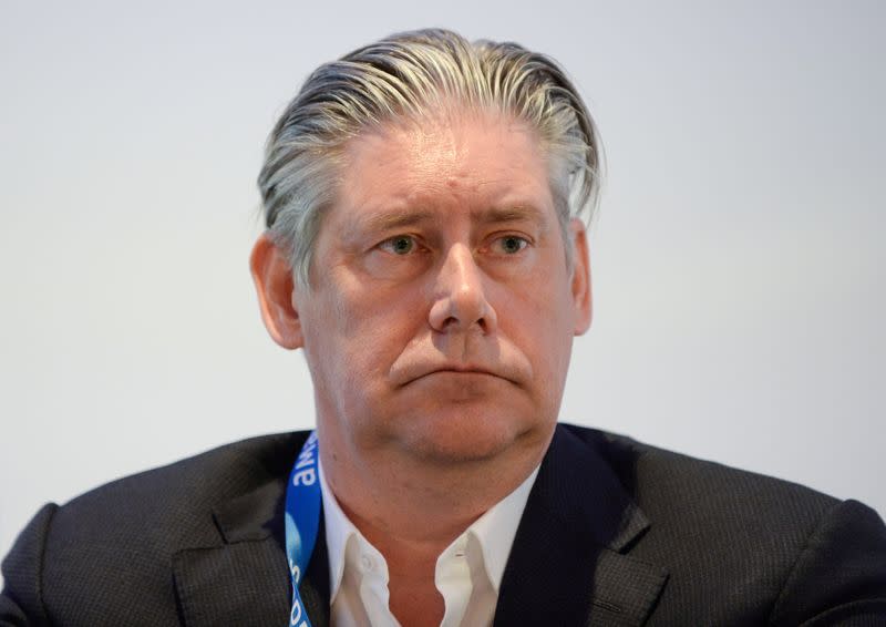 FILE PHOTO: Johan Lundgren CEO of easyJet, attends the Europe Aviation Summit in Brussels