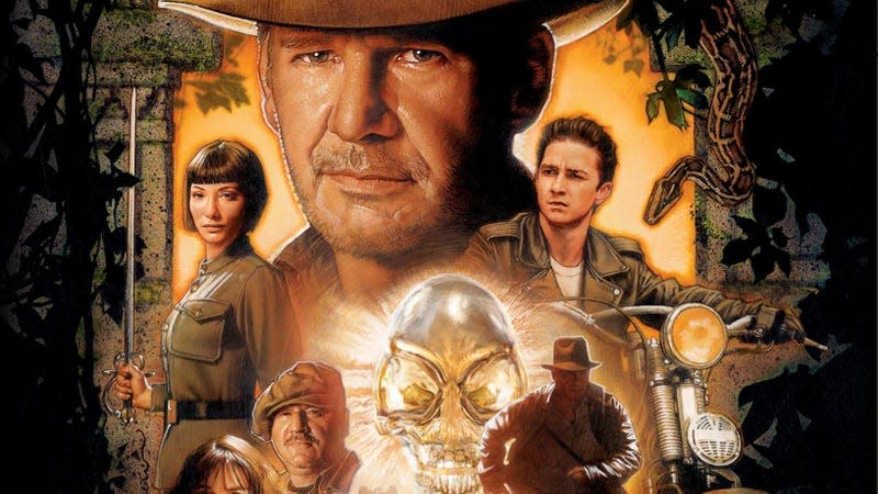 A crop of the poster for Indiana Jones and the Kingdom of the Crystal Skull.
