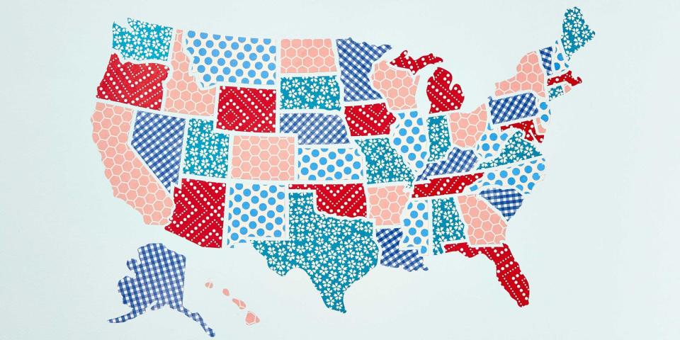 <p>Here are the most in-demand patterns​ across the U.S., according to <a rel="nofollow noopener" href="http://www.spoonflower.com/?src=g&gclid=CKWon6aqh84CFVNahgodbI8BIA" target="_blank" data-ylk="slk:spoonflower.com;elm:context_link;itc:0;sec:content-canvas" class="link ">spoonflower.com</a>. <em>*All fabrics start at $17/yard.</em></p>