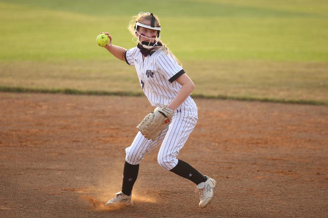 Senior Kendall Ward is another Cedar Ridge standout as a pitcher and hitter. She has a pitching record of 8-0 and is hitting .370.