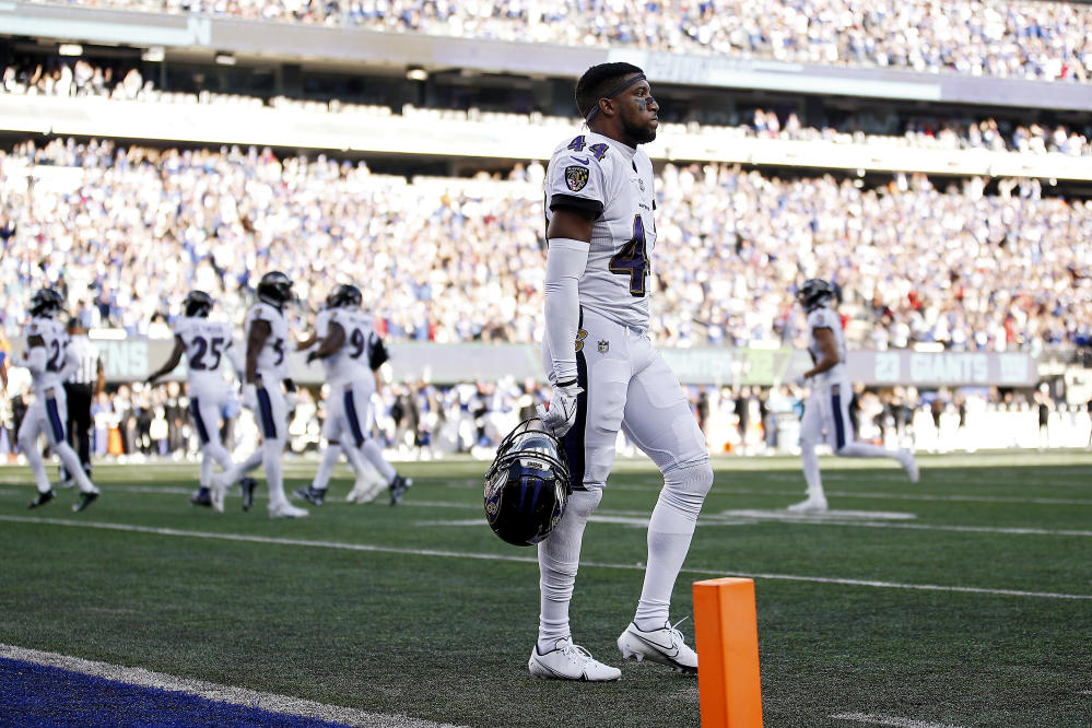 Ravens 'not going to hit the panic button' after latest blown lead in loss  to Giants