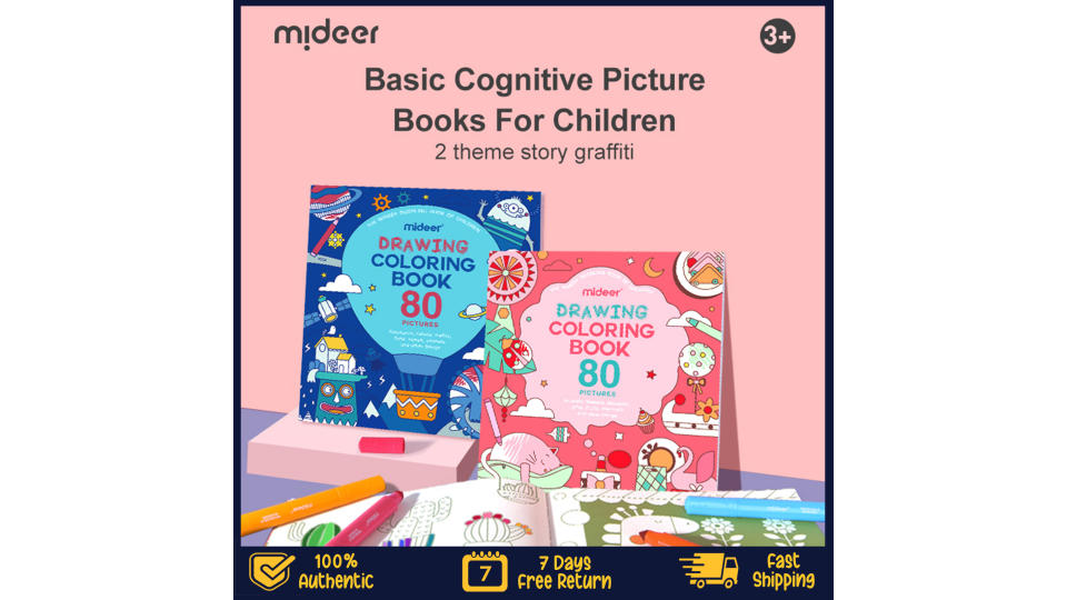 Mideer Drawing Colouring Book. (Photo: Lazada SG)