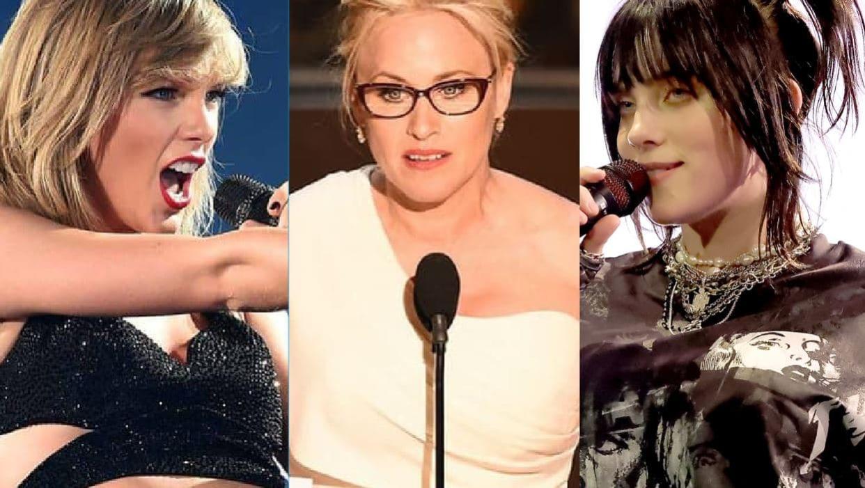 Taylor Swift, Patricia Arquette et Billie Eilish - AFP - Montage BFMTV.com