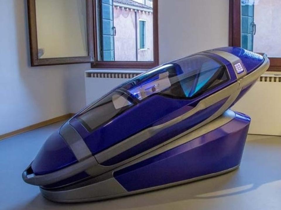 The Sarco suicide pod can create an oxygen-free environment in less than one minute (Exit International)