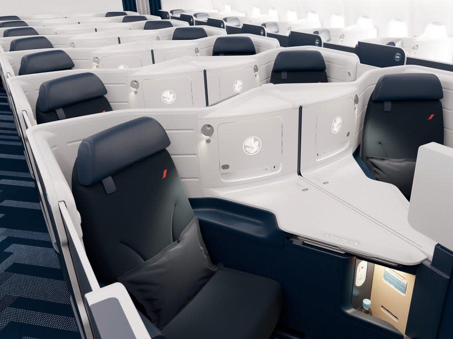 Air France new business class cabin.