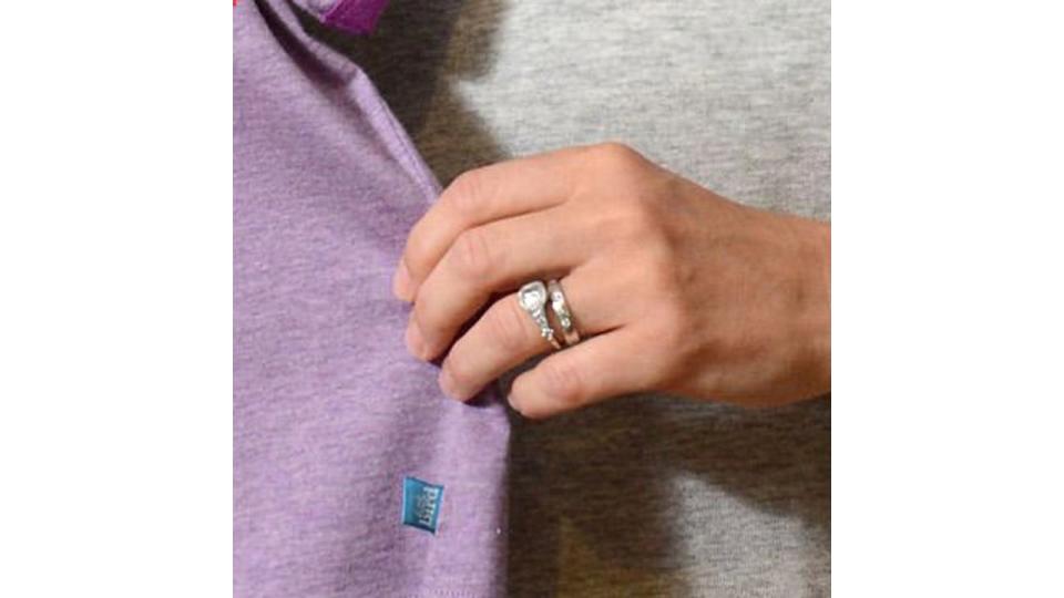 Jools Oliver's engagement ring