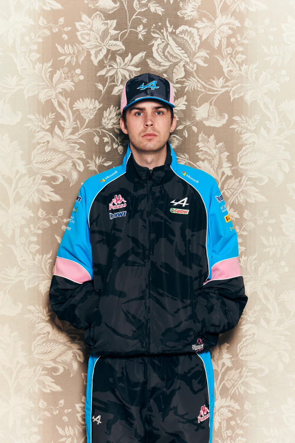 Visual for the Palace x Kappa x BWT Alpine F1 Team capsule