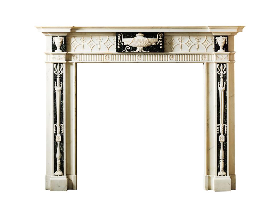 Early–19th century Georgian-style mantelpiece; $132,000. chesneys.com