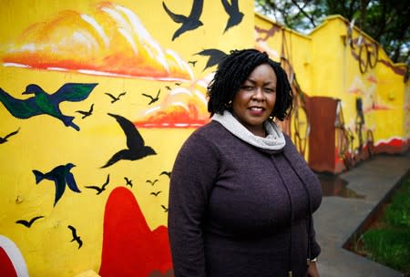 Jedidah Maina, the executive director of the Trust for Indigenous Culture and Health, poses for a photo in Nairobi