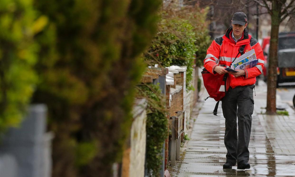 <span>Royal Mail’s owner has proposed reducing deliveries of second-class letters to two or three days a week.</span><span>Photograph: SOPA Images/LightRocket/Getty</span>