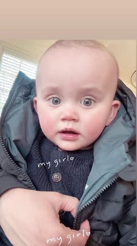 <p>Kaley Cuoco/Instagram</p> Cuoco also shared a cute photo of 10-month-old Matilda on Instagram