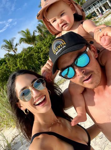 <p>Rickie Fowler Instagram</p> Rickie Fowler and his wife, Allison Stokke Fowler, with their daughter Maya Fowler.