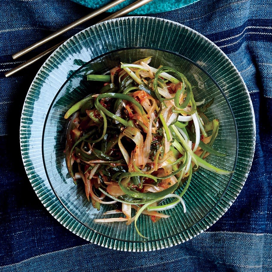 Spicy Scallion and Onion Salad