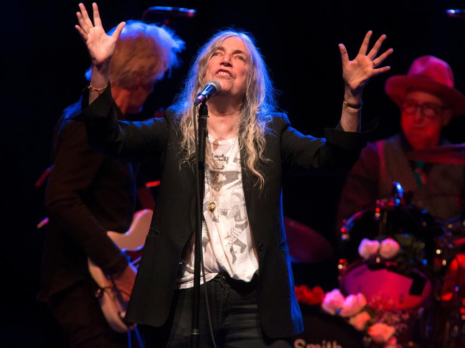 Rock and Roll Hall of Famer Patti Smith in concert in 2019 in Philadelphia. Smith was named Marie Selby Botanical Gardens’ inaugural artist-in-residence in April 2022.