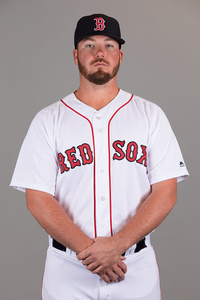 FORT MYERS, FL – FEBRUARY 20: Austin Maddox #62 of the Boston Red Sox poses during Photo Day on Tuesday, February 20, 2018 at JetBlue Park in Fort Myers, Florida. (Photo by Steven Martine/MLB via Getty Images)