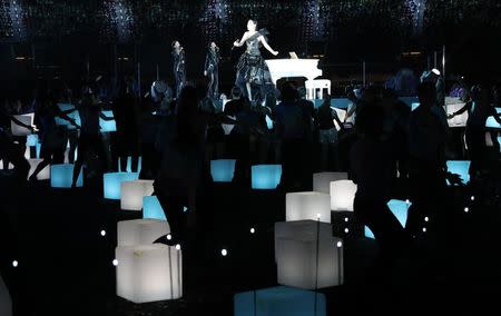 Gold Coast 2018 Commonwealth Games - Closing ceremony - Carrara Stadium - Gold Coast, Australia - April 15, 2018 - Singer Dami Im performs during the closing ceremony. REUTERS/Athit Perawongmetha