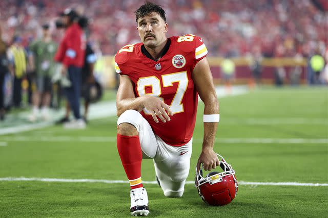 <p>Kevin Sabitus/Getty</p> Travis Kelce