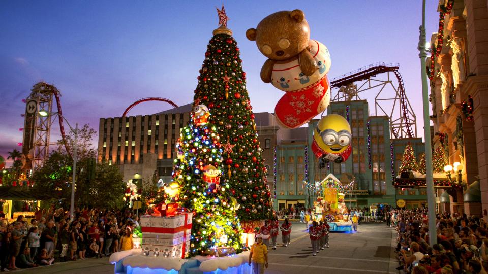Universal’s Holiday Parade featuring Macy’s returns this year.