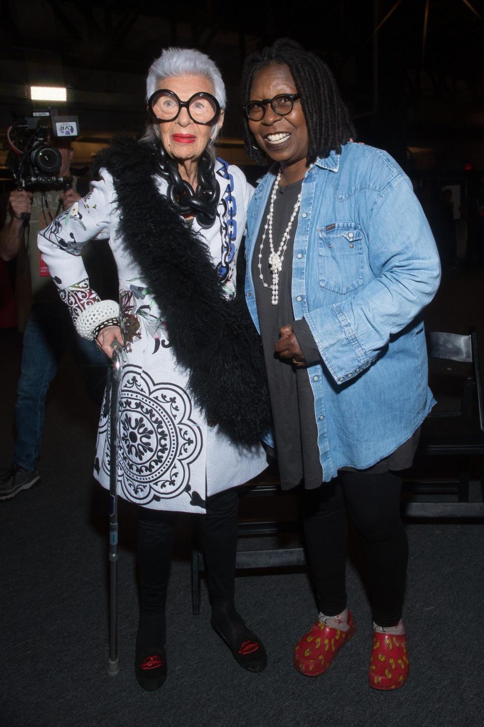 Iris Apfel and Whoopi Goldberg