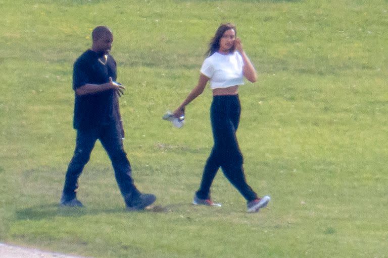 Kanye West e Irina Shayk en Francia