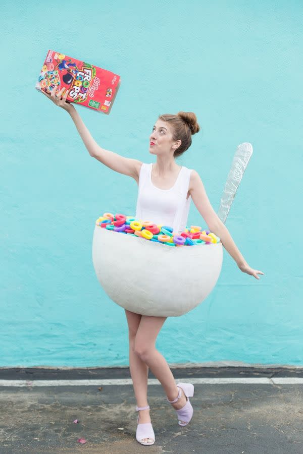 <p>Some papier-mâché and pool noodles have never looked so cute, thanks to the ingenuity of Kelly at Studio DIY.<br></p><p><strong>Get the tutorial at <a href="https://studiodiy.com/diy-cereal-bowl-costume/" rel="nofollow noopener" target="_blank" data-ylk="slk:Studio DIY" class="link ">Studio DIY</a>.</strong></p><p><a class="link " href="https://www.amazon.com/Oodles-Noodles-Deluxe-Foam-Pool/dp/B01L094C62?tag=syn-yahoo-20&ascsubtag=%5Bartid%7C2089.g.41450396%5Bsrc%7Cyahoo-us" rel="nofollow noopener" target="_blank" data-ylk="slk:SHOP POOL NOODLES">SHOP POOL NOODLES</a></p>
