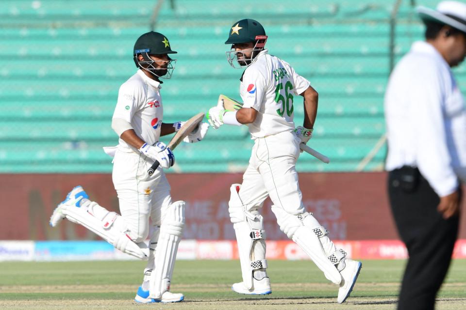 Babar Azam and Abdullah Shafique, pictured here in the second Test between Australia and Pakistan.