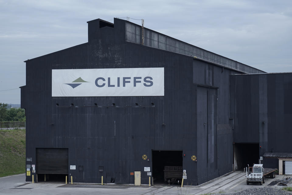 The Cleveland Cliffs plant in Conshohocken, Pa., is shown on Monday, Aug. 14, 2023. U.S. Steel said that it rejected a $7.3 billion buyout proposal from rival Cleveland Cliffs and was reviewing "strategic alternatives" after receiving several unsolicited offers. (AP Photo/Matt Rourke)