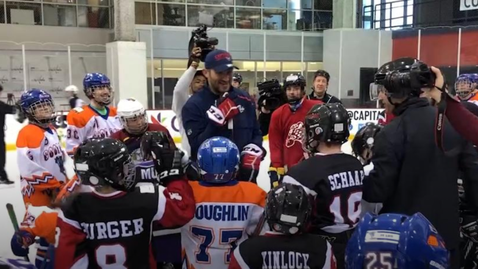 The Great 8 took some time out of his busy mid-season schedule to skate with some special-needs players. (NHL.com)