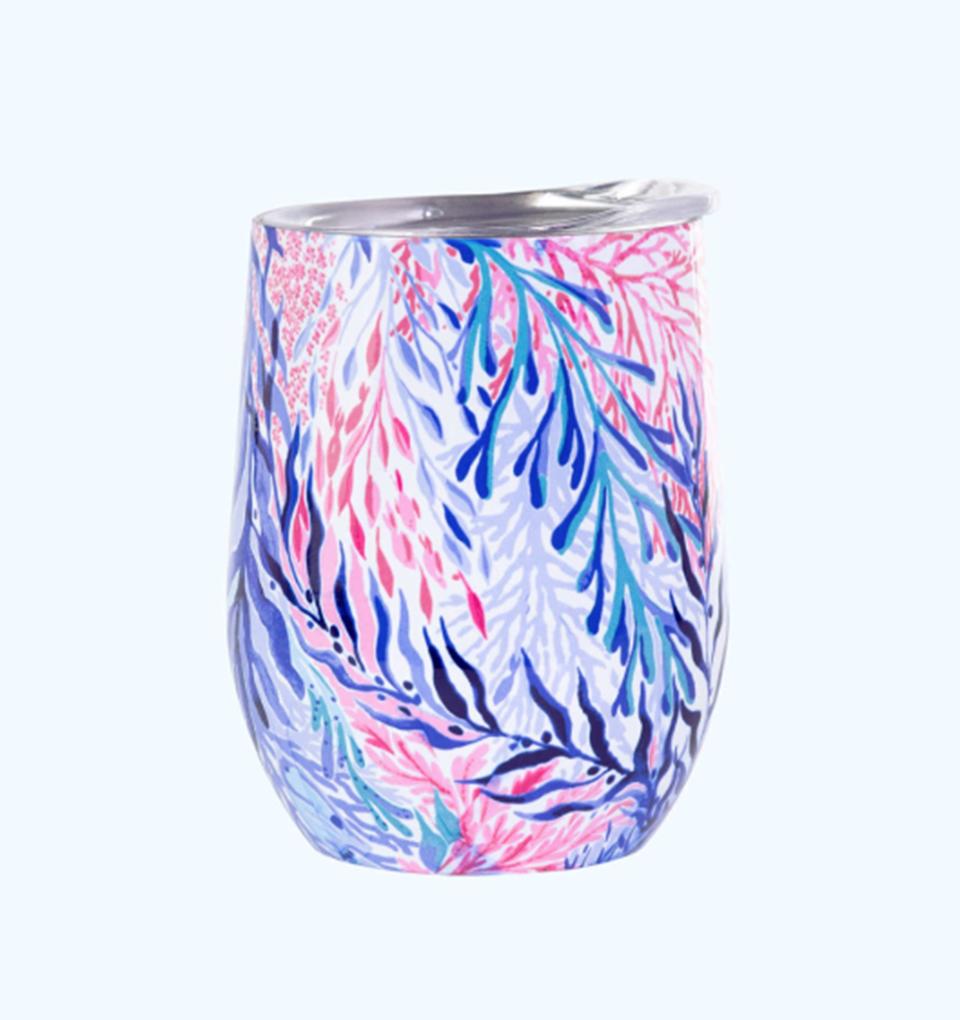 Lilly Pulitzer Stainless Steel Wine Glass