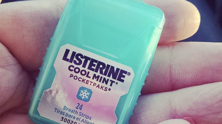 listerine pocketpaks in palm