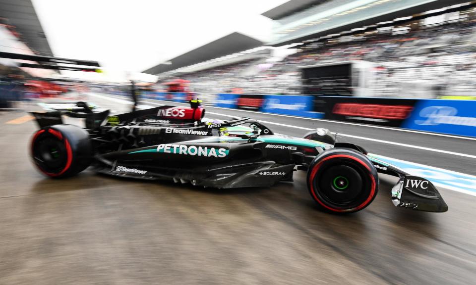 <span>Lewis Hamilton says this season’s Mercedes is ‘different in every single corner’.</span><span>Photograph: Toshifumi Kitamura/AFP/Getty Images</span>