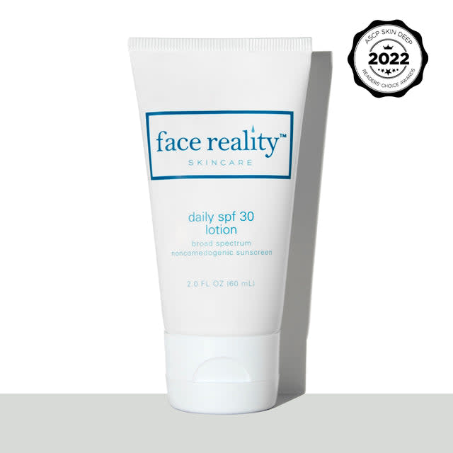 <p><a href="https://go.redirectingat.com?id=74968X1596630&url=https%3A%2F%2Ffacerealityskincare.com%2Fproducts%2Fdaily-spf30-lotion&sref=https%3A%2F%2Fwww.menshealth.com%2Fgrooming%2Fg44320563%2Fbest-sunscreens-for-oily-skin%2F" rel="nofollow noopener" target="_blank" data-ylk="slk:Shop Now;elm:context_link;itc:0;sec:content-canvas" class="link ">Shop Now</a></p><p>Daily SPF30 Lotion</p><p>$32.00</p><p>facerealityskincare.com</p>
