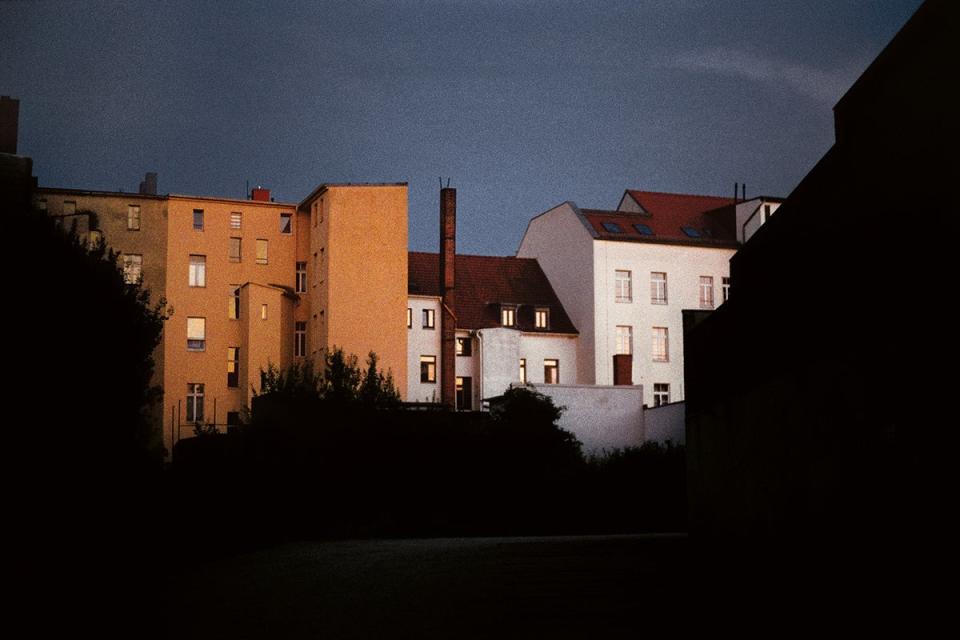 A complex of houses near the train station of the small town of Gorlitz, visibly renovated after the German reunification (Georg Kussmann/MACK)