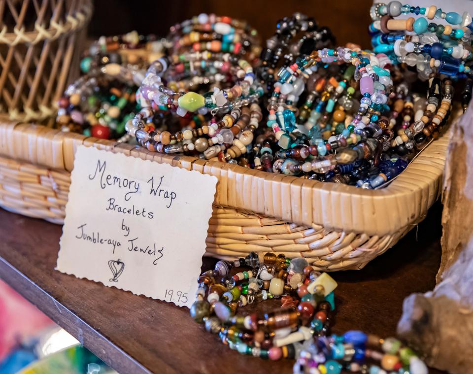 The Little Village in St. Andrews is one of several businesses in the area planning special sales and activities for Small Business Saturday.  The store features a number of area artists like Patricia Daly who makes memory wrap bracelets.