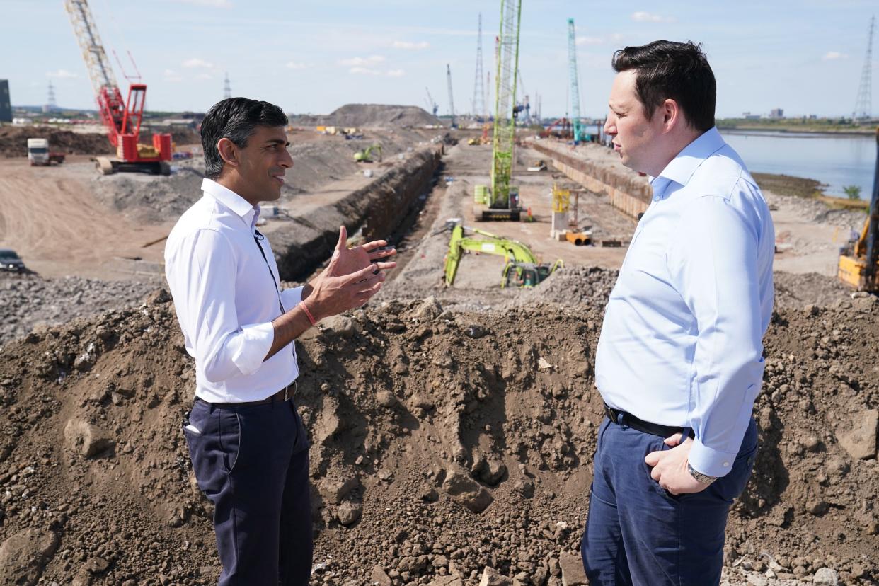 Ben Houchen with Rishi Sunak (PA Archive)