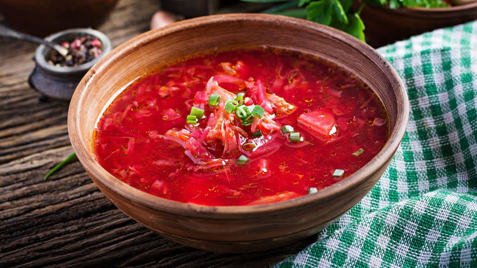 Tender beets are just the start of borscht's tangy delights. - Shutterstock