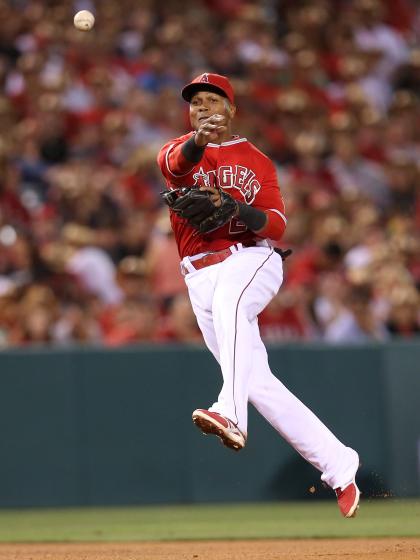 Erick Aybar might not be an All-Star but he's playing like one at shortstop. (Getty Images) 