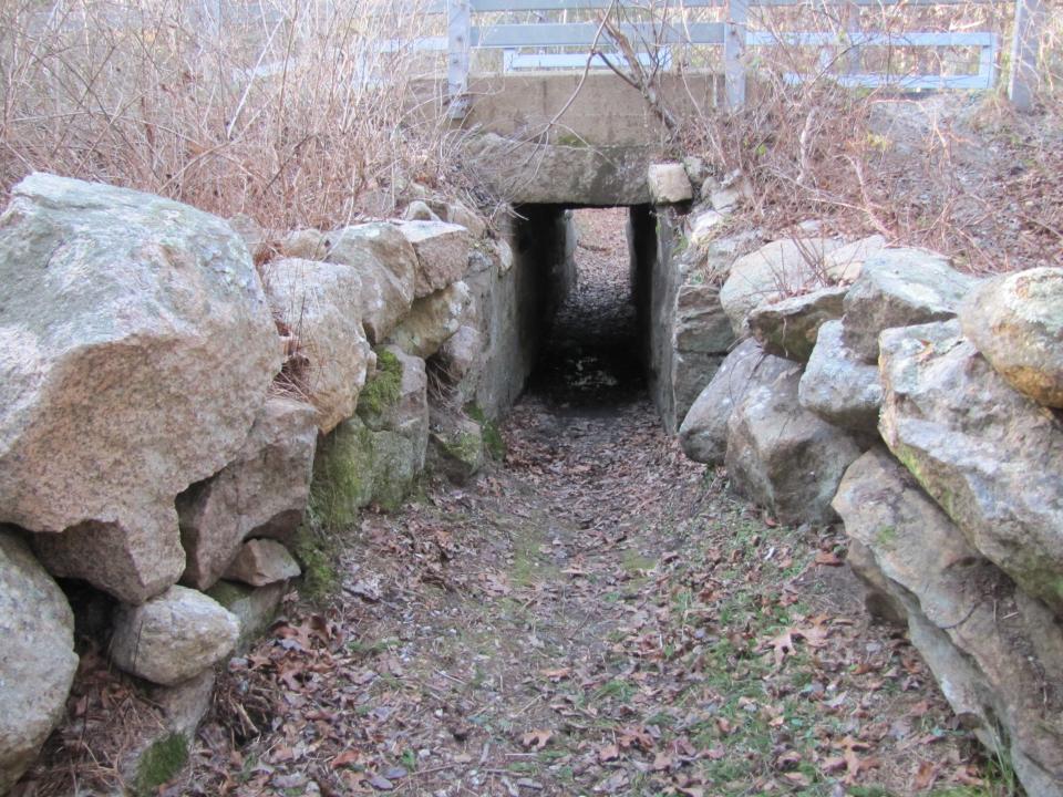 A cattle tunnel at Bourne Farm in North Falmouth.