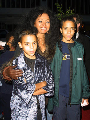 Premiere: Diana Ross and sons at the New York premiere of Warner Brothers' Harry Potter and The Sorcerer's Stone - 11/11/2001 Photo: Jim Spellman/Wireimage.com