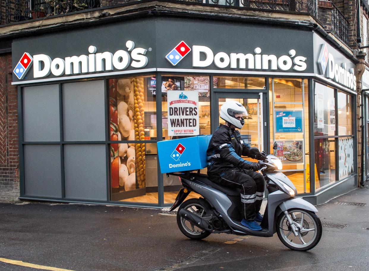 Domino’s credited a marketing drive and England’s performance in Euro 2020 for its profits surge (PA) (PA Media)