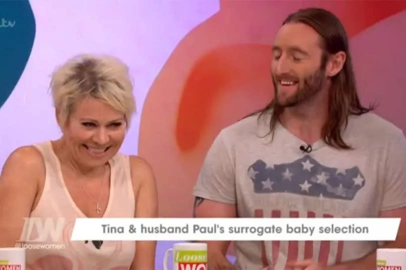 Tina and Paul on Loose Women in 2017 -Credit:ITV