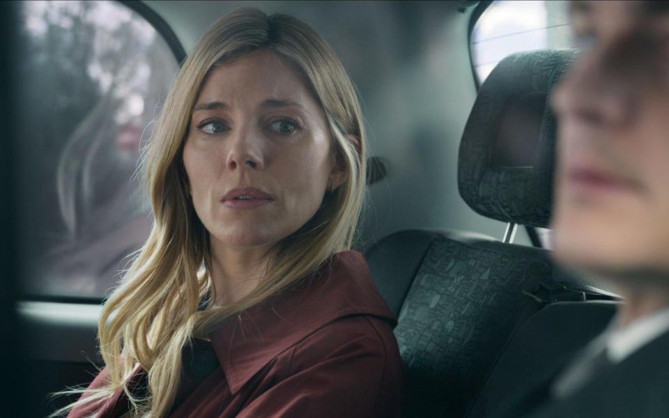 Sienna Miller as the long-suffering wife in Anatomy of a Scandal - Netflix