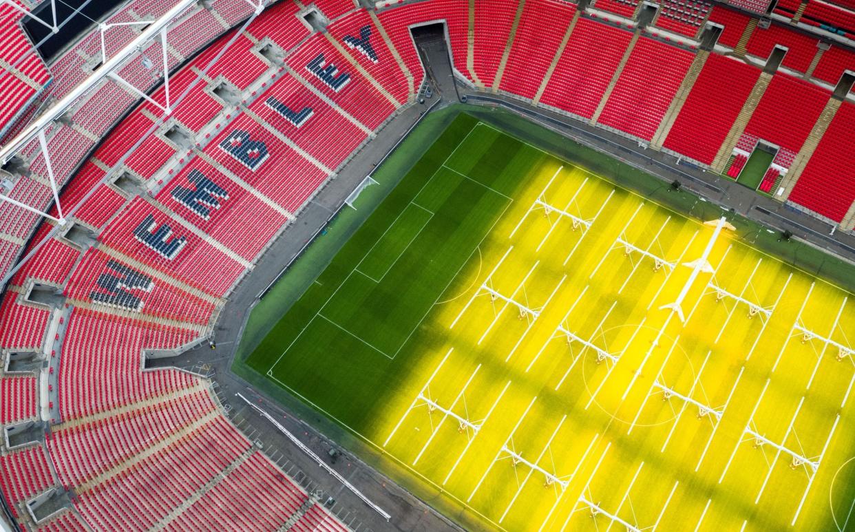 In experiments, large open spaces such as Wembley Stadium were found to be more memorable than cluttered scenes