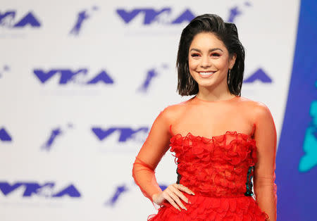 FILE PHOTO: Singer Vanessa Hudgens arrives at the 2017 MTV Video Music Awards in Inglewood, California, U.S. on August 27, 2017. REUTERS/Danny Moloshok/File Photo