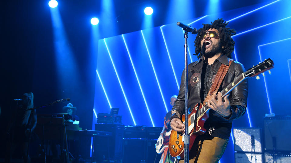 Lenny Kravitz performs at The Leonardo DiCaprio Foundation 4th Annual Saint-Tropez Gala Dinner & Auction. - Credit: Photo: Getty Images for LDC Foundation