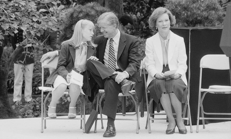 President Jimmy Carter at the inaugural ceremony for the new U.S. Department of Education, 1980. (UPI amk/Valerie Hodgson)